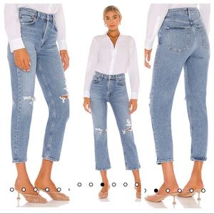 Agolde Wilder Distressed Straight Leg Jeans